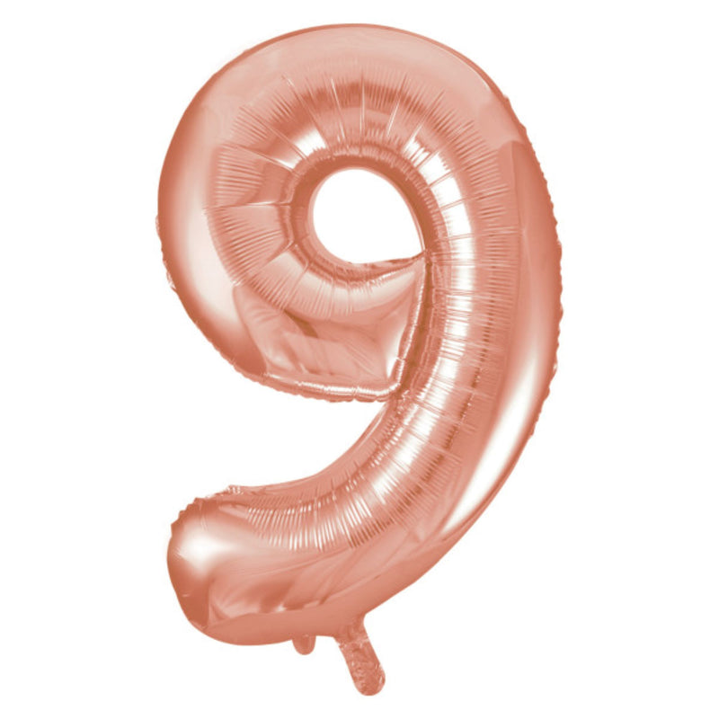 Giant Foil Number Balloon 34" Rose Gold