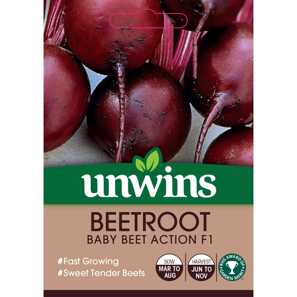 Unwins Beetroot Baby Beet Action F1 Seeds | Fruit & Vegetable Seed ...