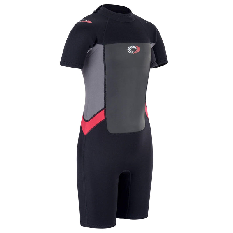 Osprey Short Boys Wetsuit 3mm Red and Black 