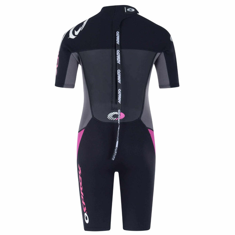 Osprey Kids Girls Short Pink Wetsuit 3mm