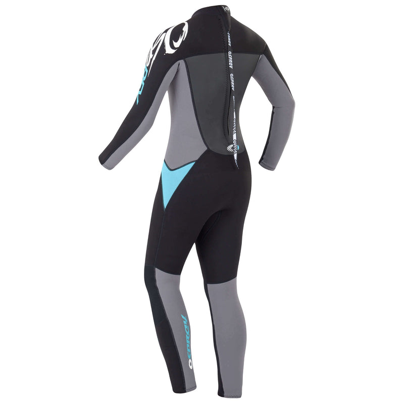 Full Length Ladies All Season Wetsuit 3mm Osprey Blue Grey Black