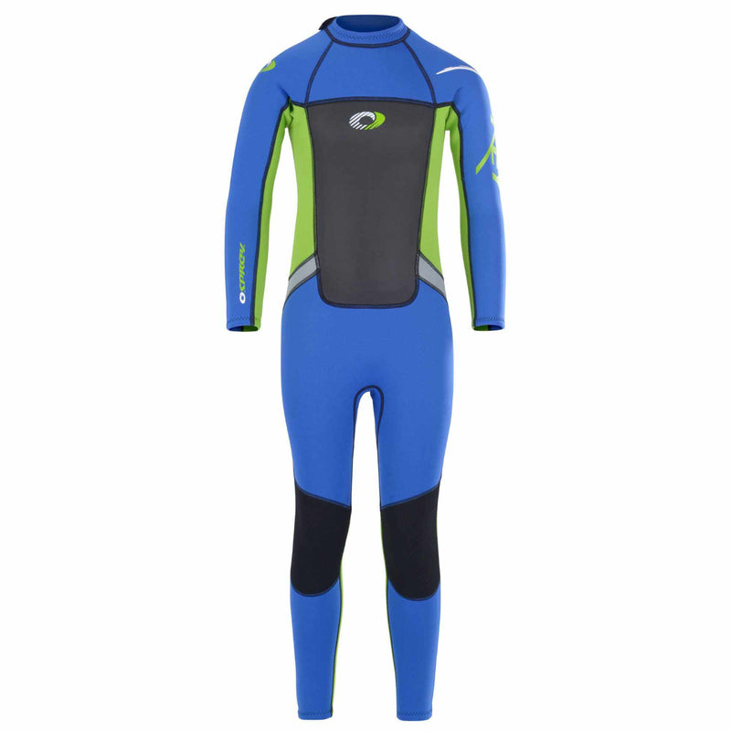 Osprey Kids Boys Full Length 3mm Wetsuit Blue and Green