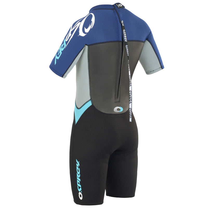 Adults Short Length Osprey Blue and Navy Wetsuit 3mm