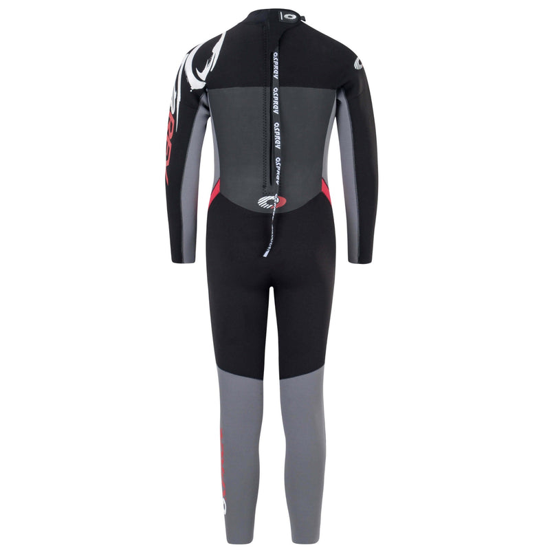 Osprey Kids Wetsuit Full Length 5mm All Season Red and Black
