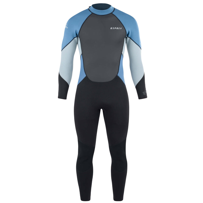 Osprey Mens 3mm Long Wetsuit Blue and Grey