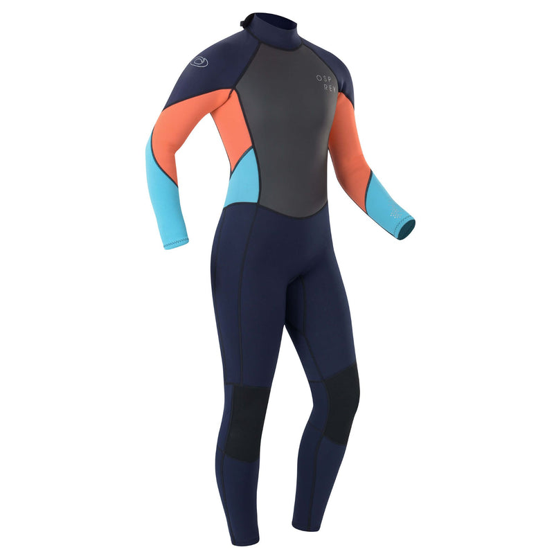 Wetsuits for Women Coral with Orange and Teal Long 3mm