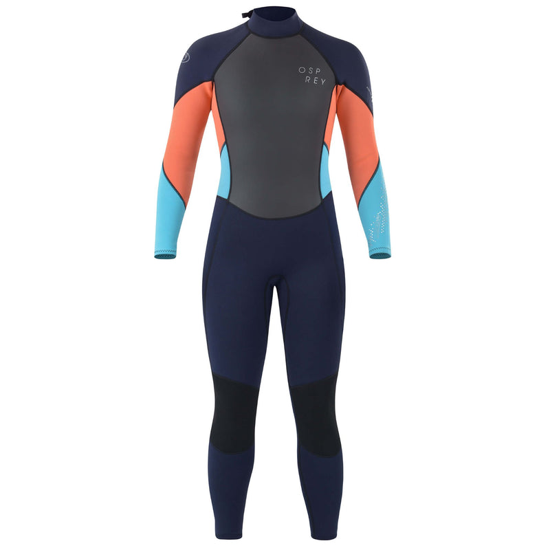 Osprey Womens Long Wetsuits 3mm Coral and Turquoise 