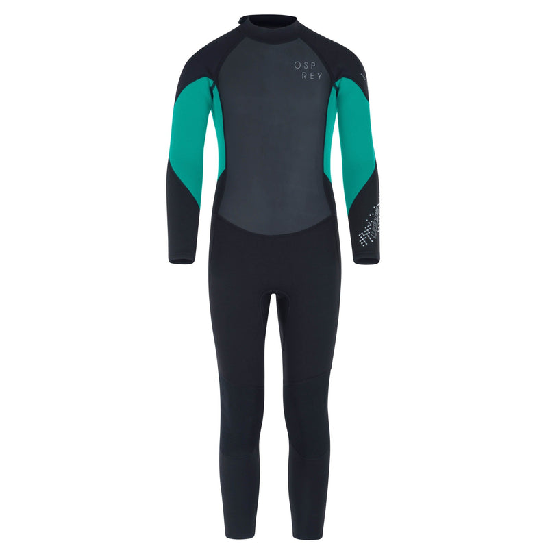 Osprey Long Black and Blue Kids Wetsuit 3mm Thick